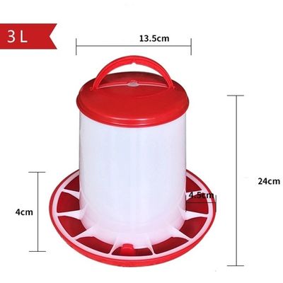 Corrosion Resistance 6kg Quail Poultry Feeder Drinker