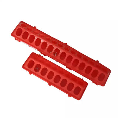 Flip Top Chicken Feeder plástico rojo 28 agujeros para Chick Bird Parrot